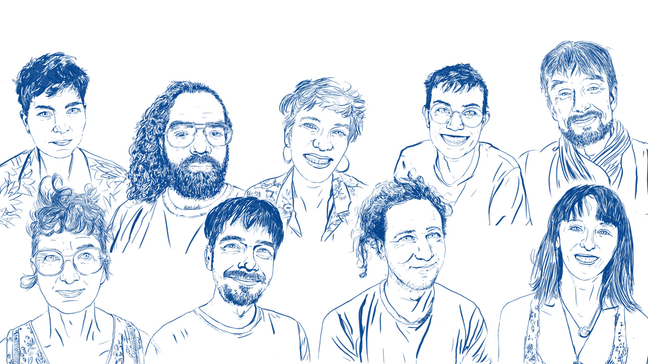 Portraits du groupe Les Recoins